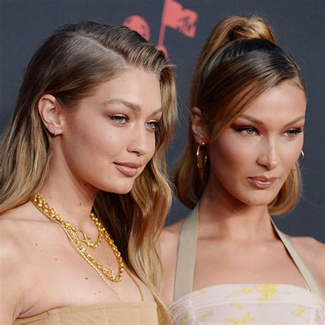 gigi hadid nude|Gigi and Bella Hadid pose completely nude for Versace